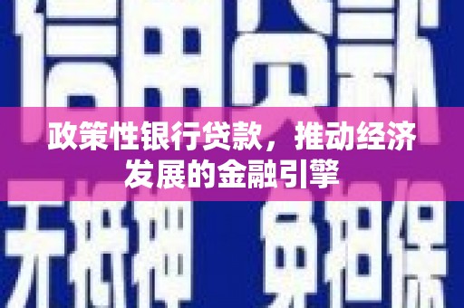 凯里政策性银行贷款，推动经济发展的金融引擎
