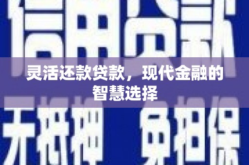 凯里灵活还款贷款，现代金融的智慧选择