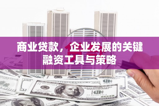 凯里商业贷款，企业发展的关键融资工具与策略