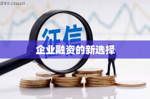 凯里企业融资的新选择