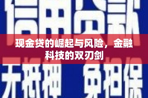 凯里现金贷的崛起与风险，金融科技的双刃剑