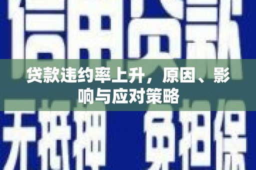 凯里贷款违约率上升，原因、影响与应对策略