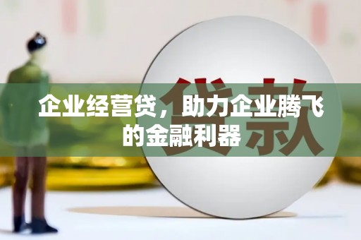 凯里企业经营贷，助力企业腾飞的金融利器