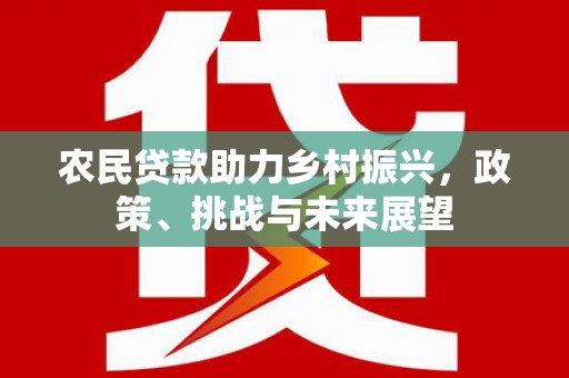 凯里农民贷款助力乡村振兴，政策、挑战与未来展望