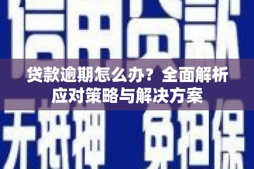 凯里贷款逾期怎么办？全面解析应对策略与解决方案