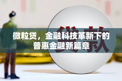 凯里微粒贷，金融科技革新下的普惠金融新篇章
