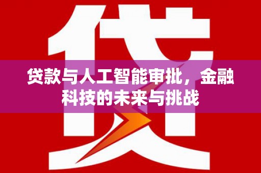 凯里贷款与人工智能审批，金融科技的未来与挑战