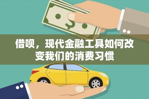 凯里借呗，现代金融工具如何改变我们的消费习惯