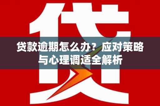 凯里贷款逾期怎么办？应对策略与心理调适全解析