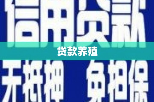 凯里贷款养殖