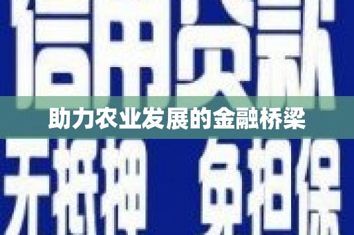 凯里助力农业发展的金融桥梁