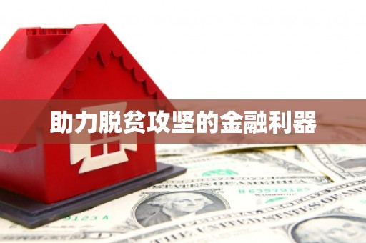 凯里助力脱贫攻坚的金融利器